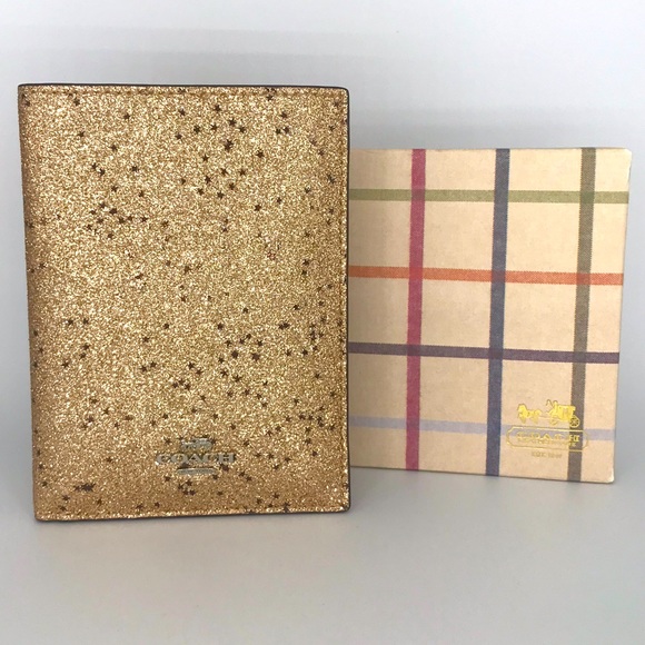 Coach Accessories Coach Passport Holder In Gold Poshmark